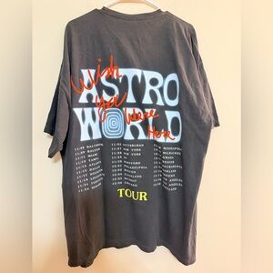 Travis Scott Astroworld Tour Long Sleeve Tee - Charcoal